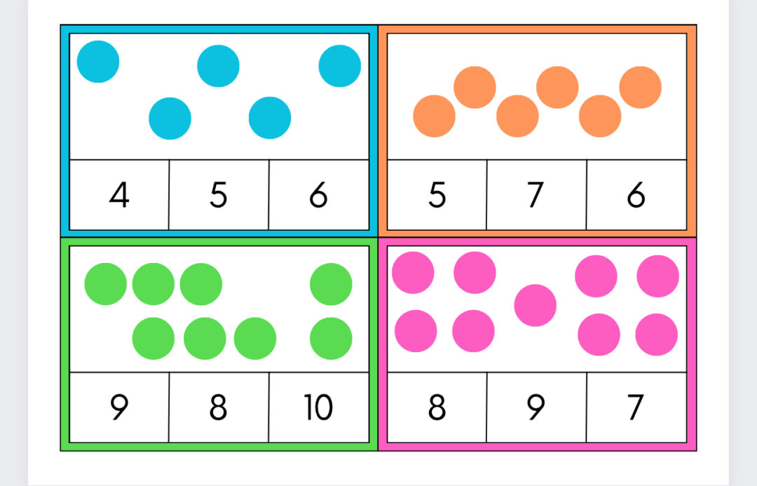 Flash Cards - Números e quantidades
