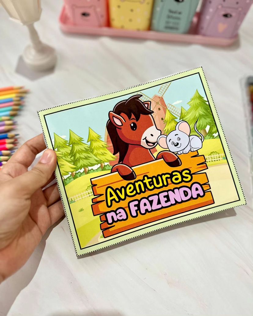 Livro interativo - Aventuras na fazenda