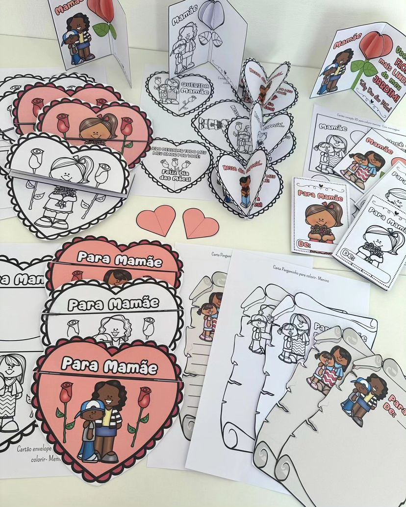 Kit  cartões - Dia das mães