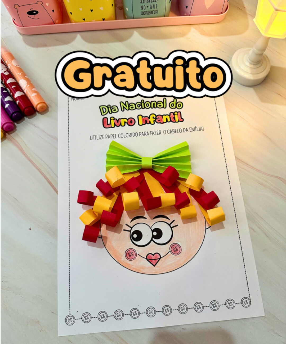 Atividade Emília - Dia do Livro Infantil