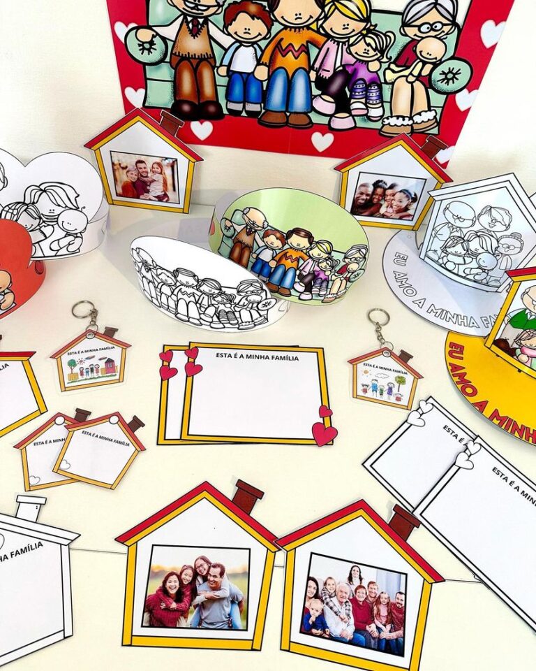 kit lembrancinhas + Moldura para foto - Dia da família - Espaço ...