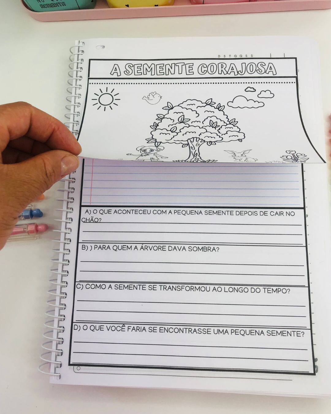 Leiturinhas com atividades de compreensão do texto - Dia da árvore 3º ano - Imagem 4