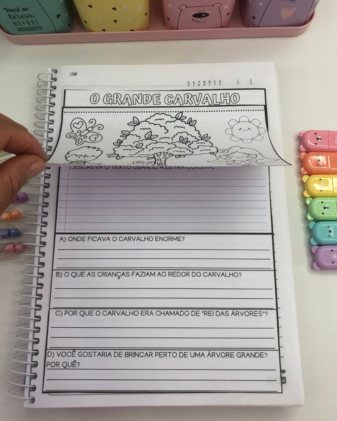 Leiturinhas com atividades de compreensão do texto - Dia da árvore 3º ano - Imagem 5