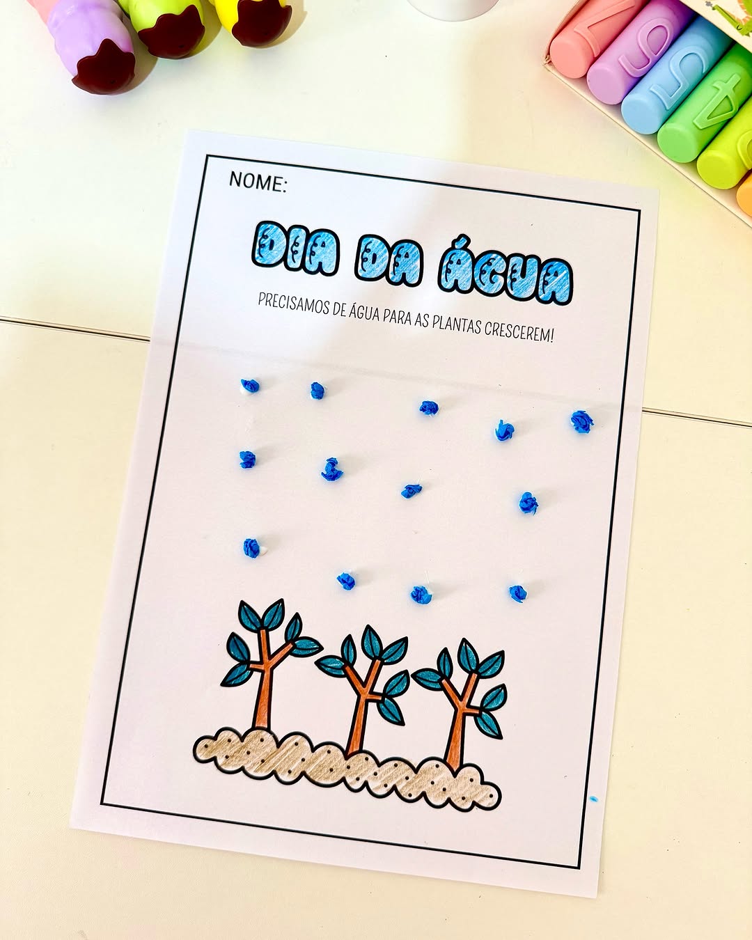 ATIVIDADES ARTES DIA DA ÁGUA - Espaço Pedagógico Encantar