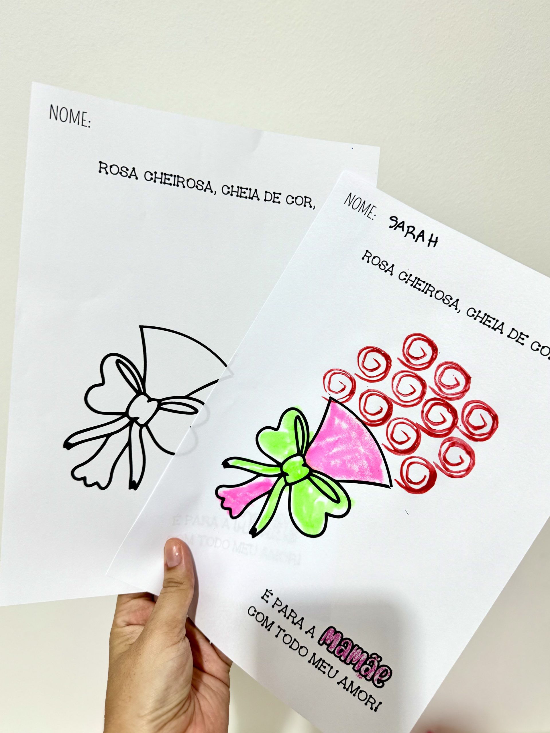 ATIVIDADE DIA DAS MÃES - BUQUÊ - Imagem 3