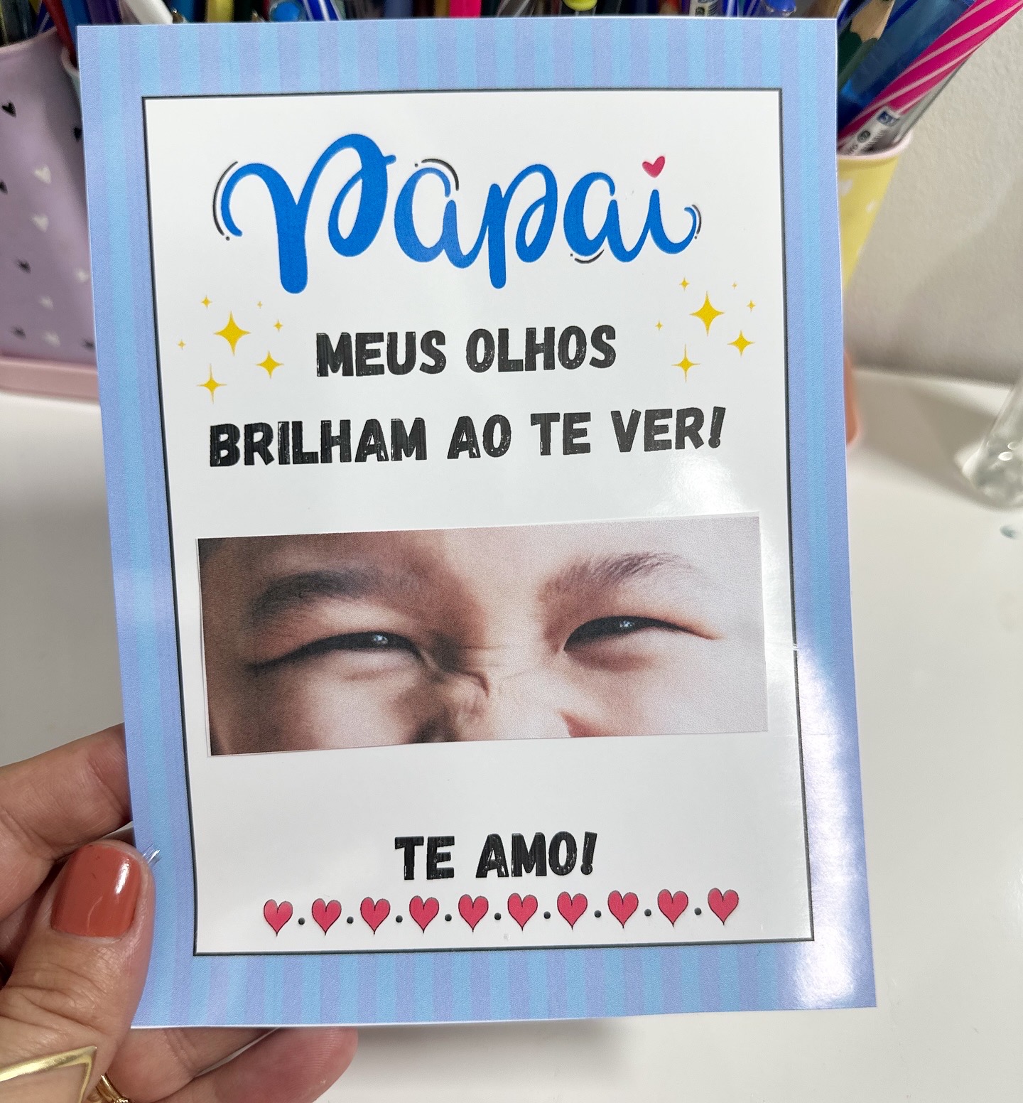 Atividade Dia dos Pais - Meus olhos brilham ao te ver - Imagem 2