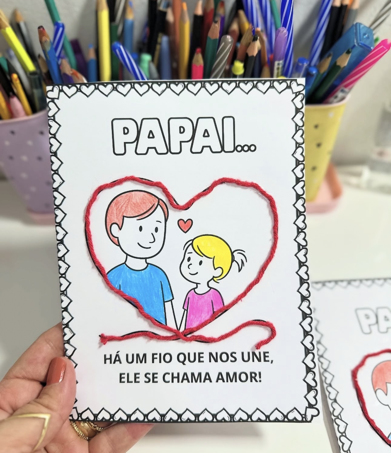 Cartão Dia dos pais - Há um fio que nos une - Imagem 3