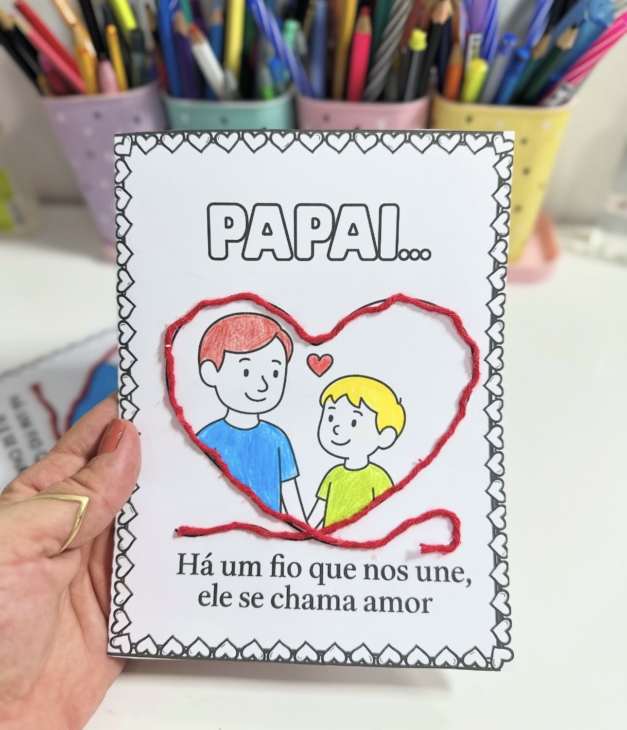 Cartão Dia dos pais - Há um fio que nos une - Imagem 4