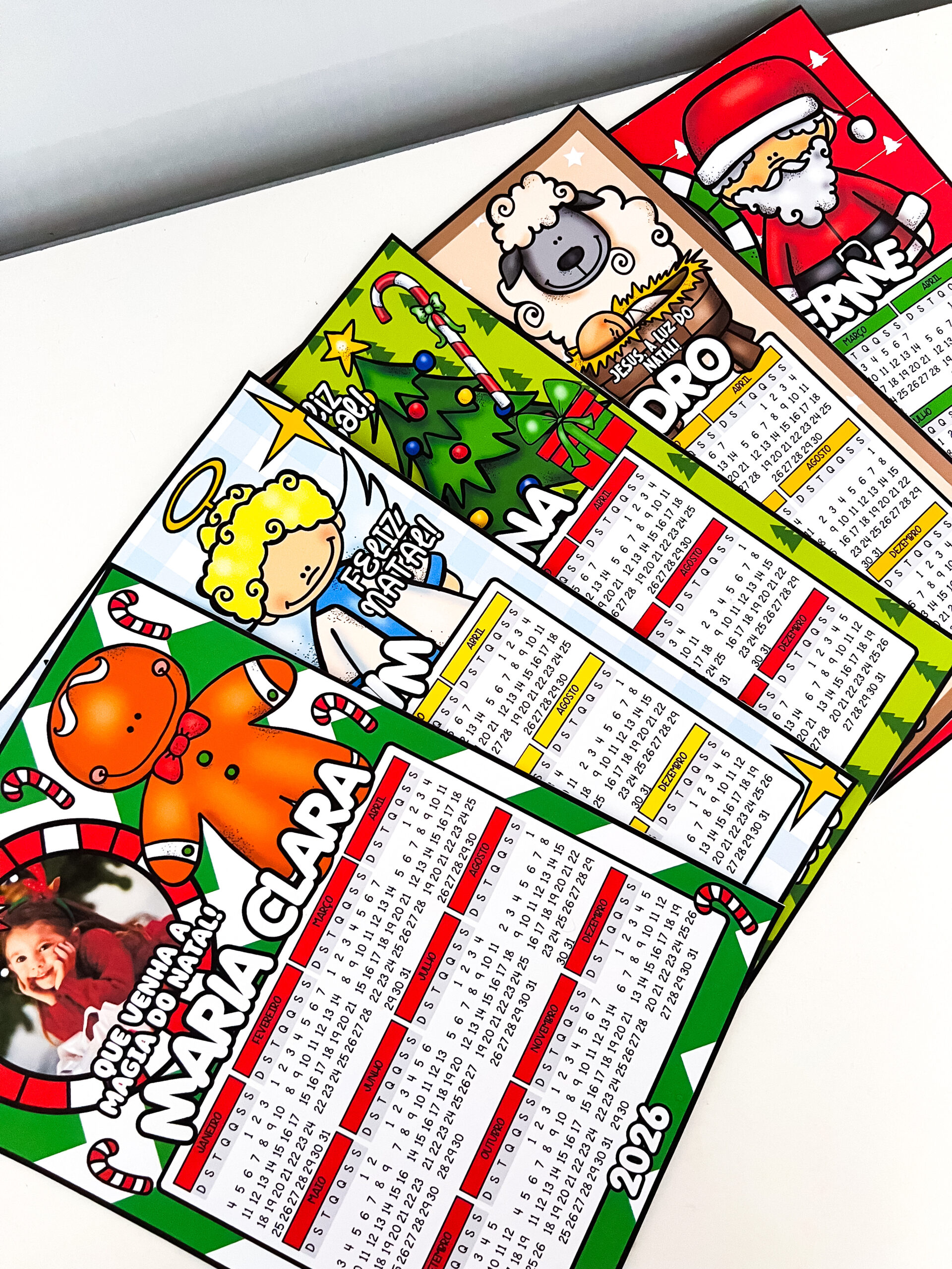 Calendários Editáveis de Natal - Imagem 7