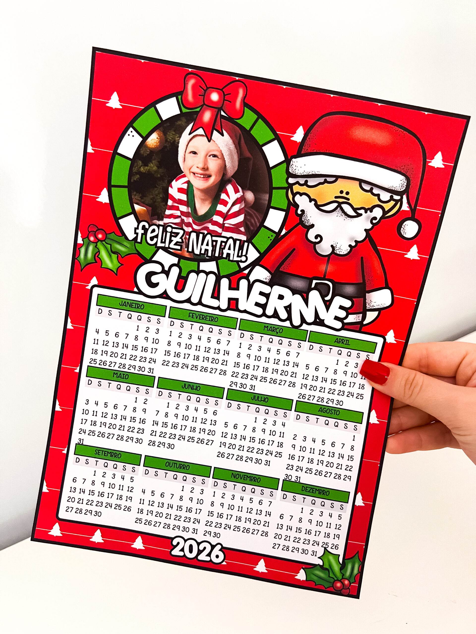 Calendários Editáveis de Natal - Imagem 4