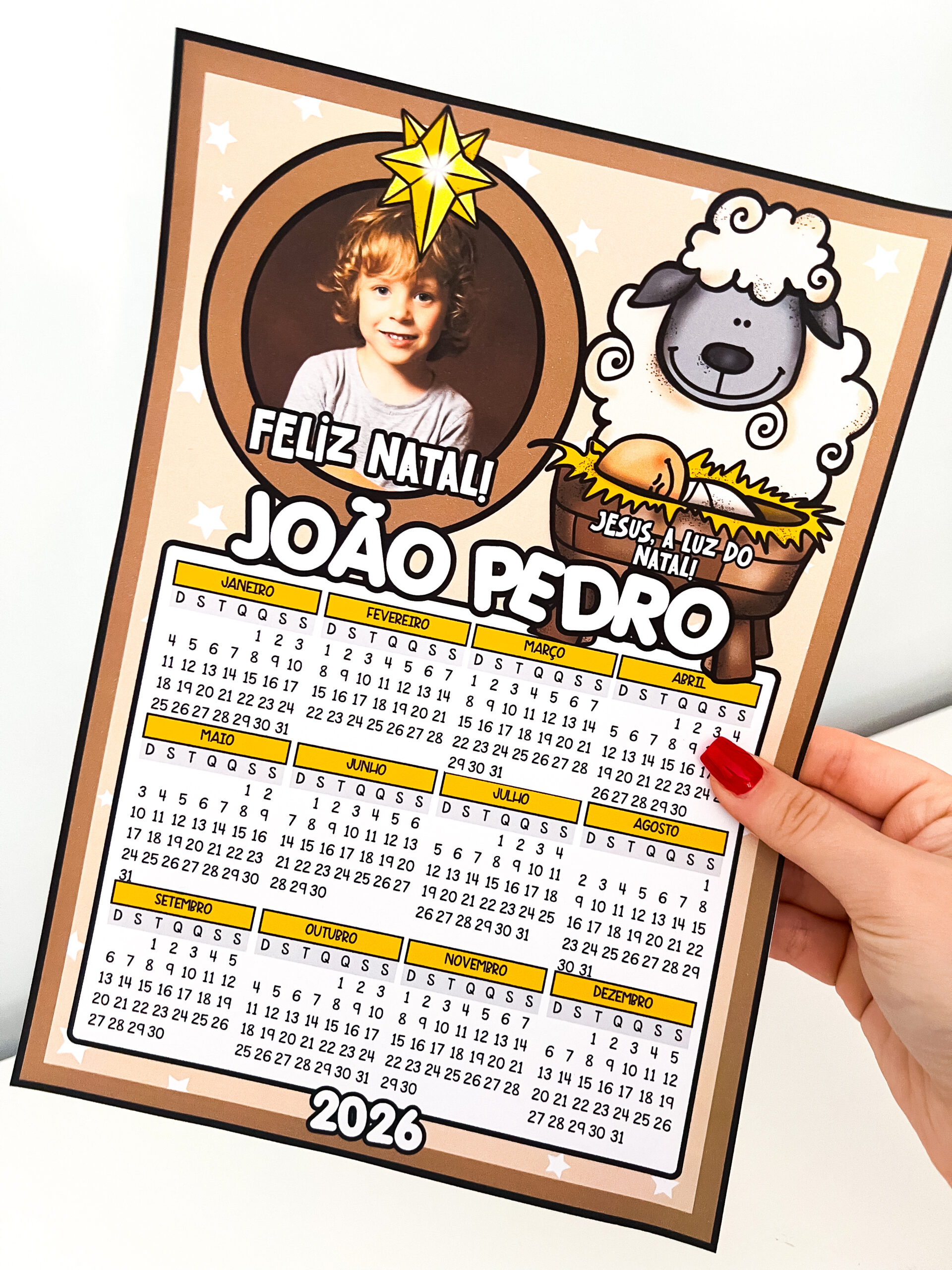Calendários Editáveis de Natal - Imagem 2