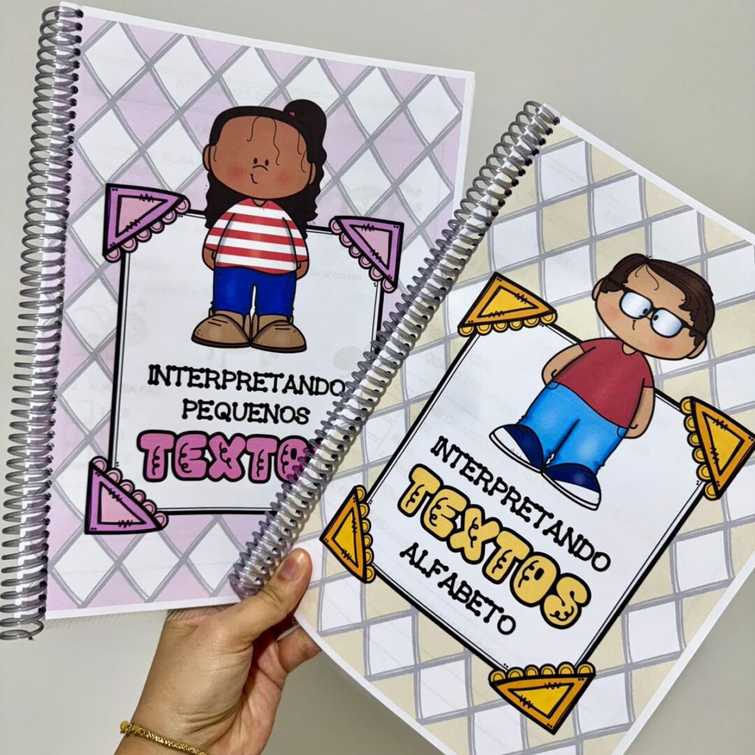 Combo de Apostilas de Interpretação de Pequenos Textos para crianças em fase de Alfabetização.