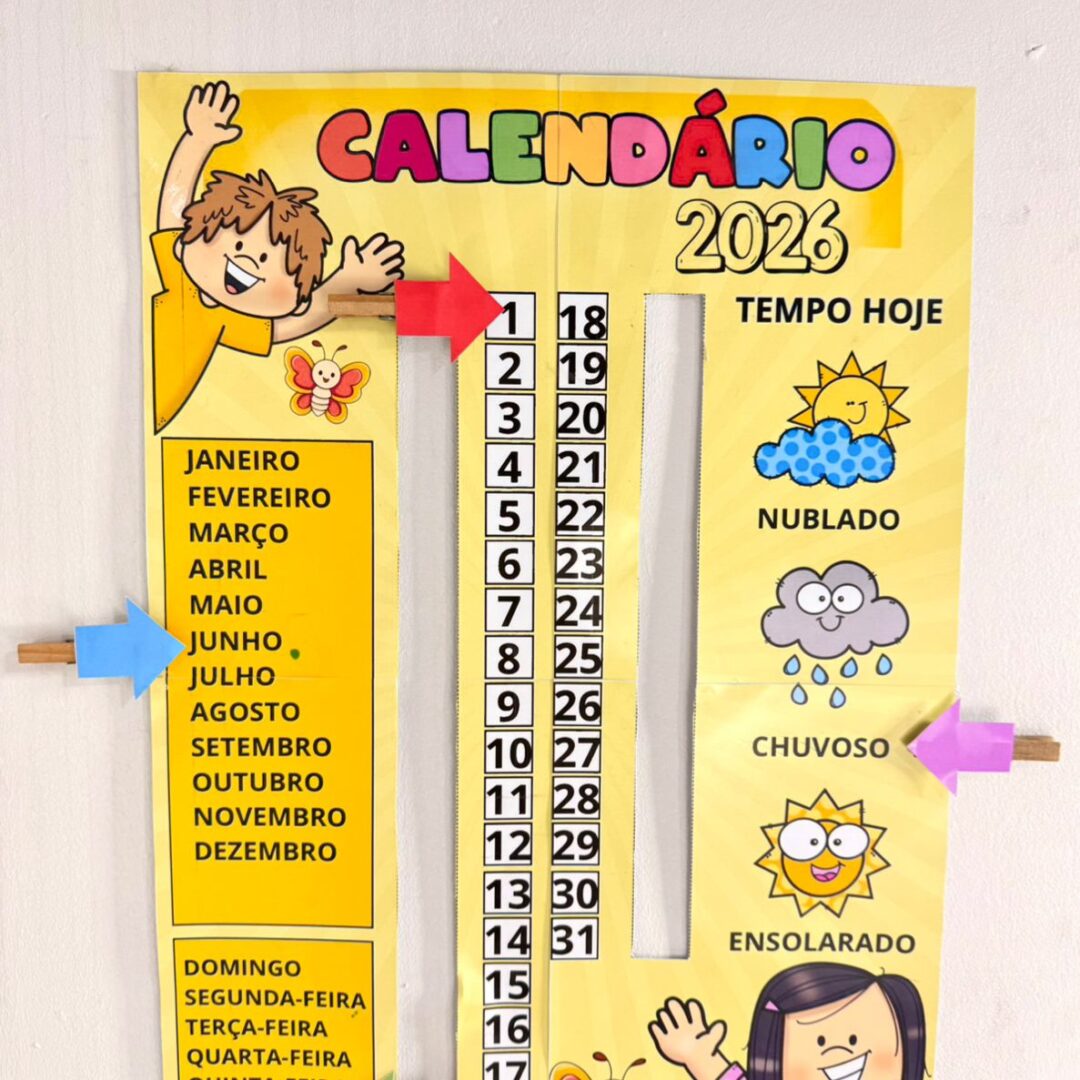 Calendário Interativo 2026 em pdf