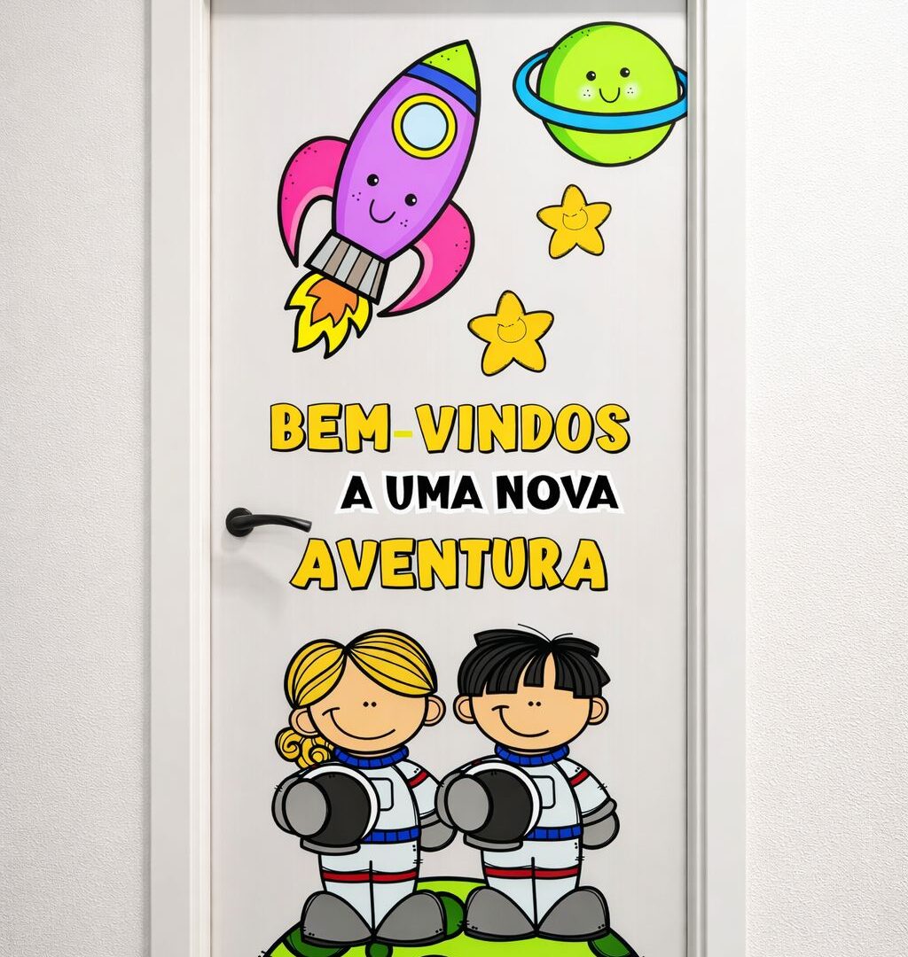 Porta Decorada – Bem-vindos a uma Nova Aventura | PDF