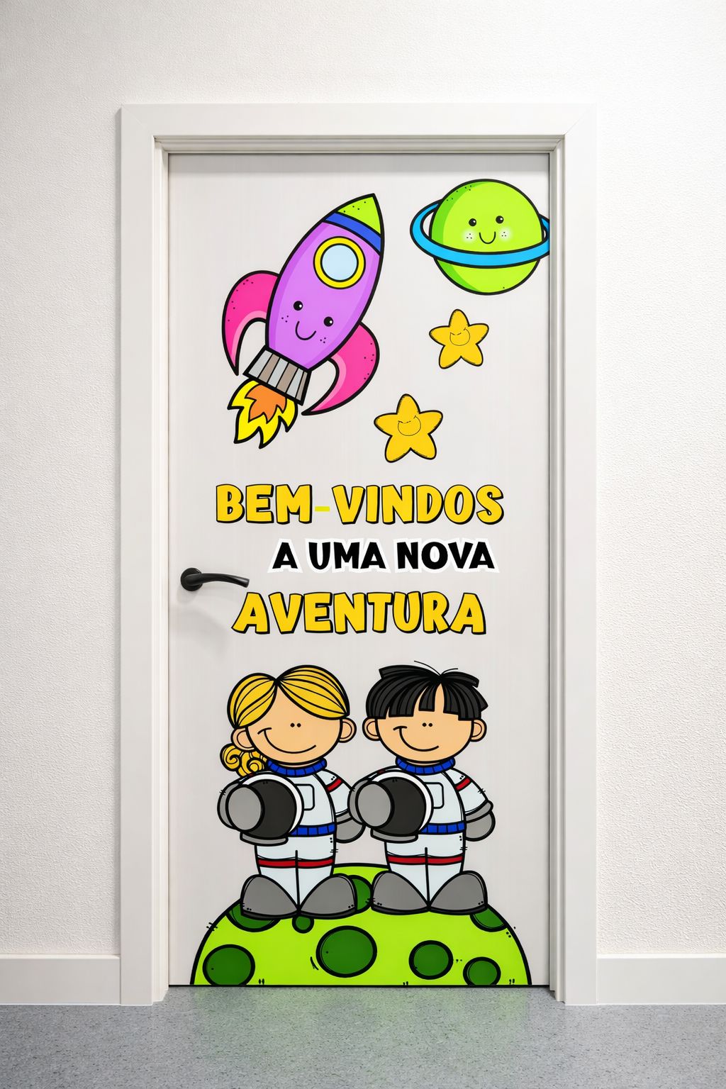 Porta Decorada – Bem-vindos a uma Nova Aventura | PDF