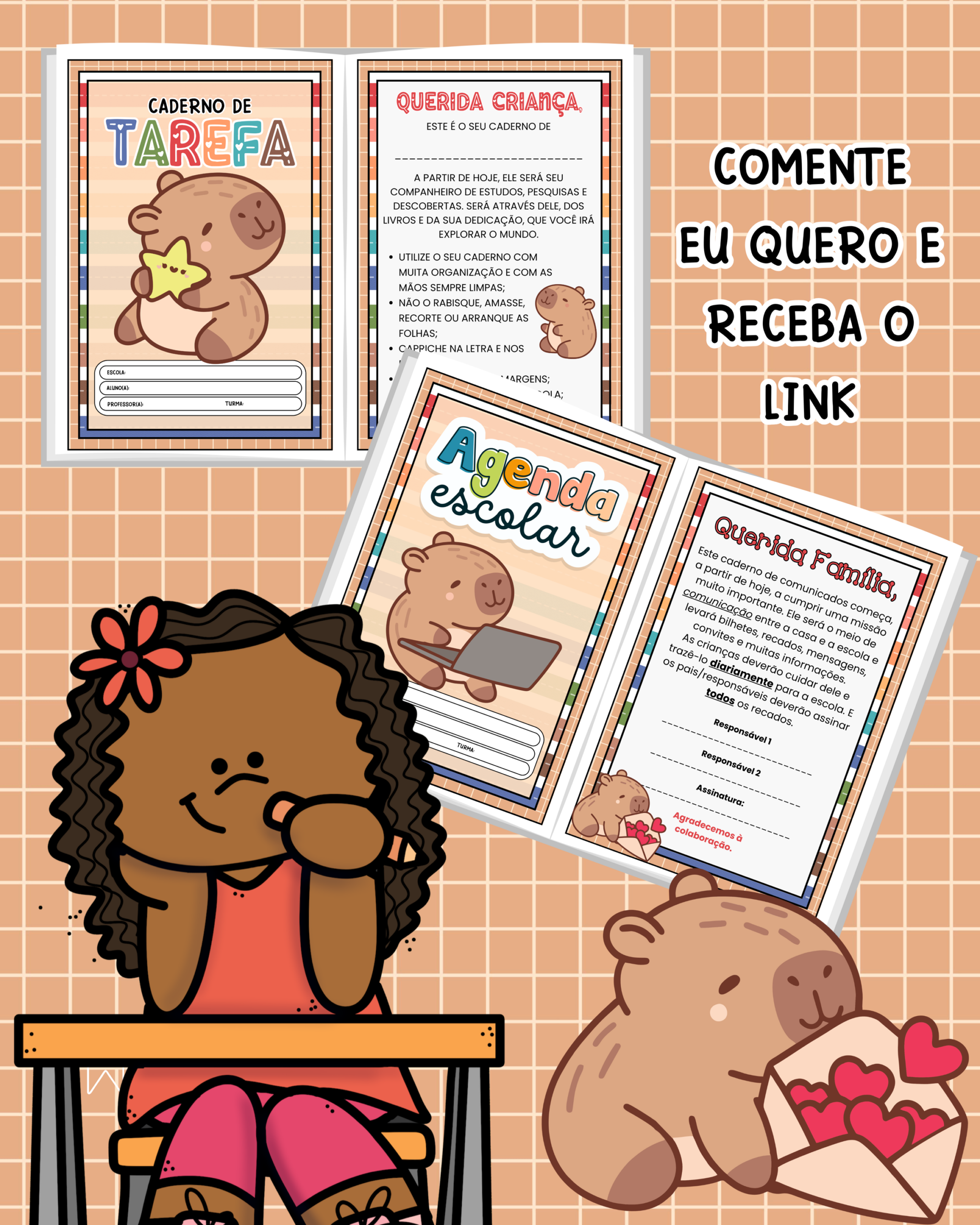 Capas de caderno - Capivara - Imagem 2