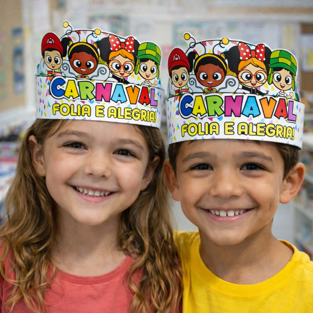 Coroa de carnaval - Folia e alegria