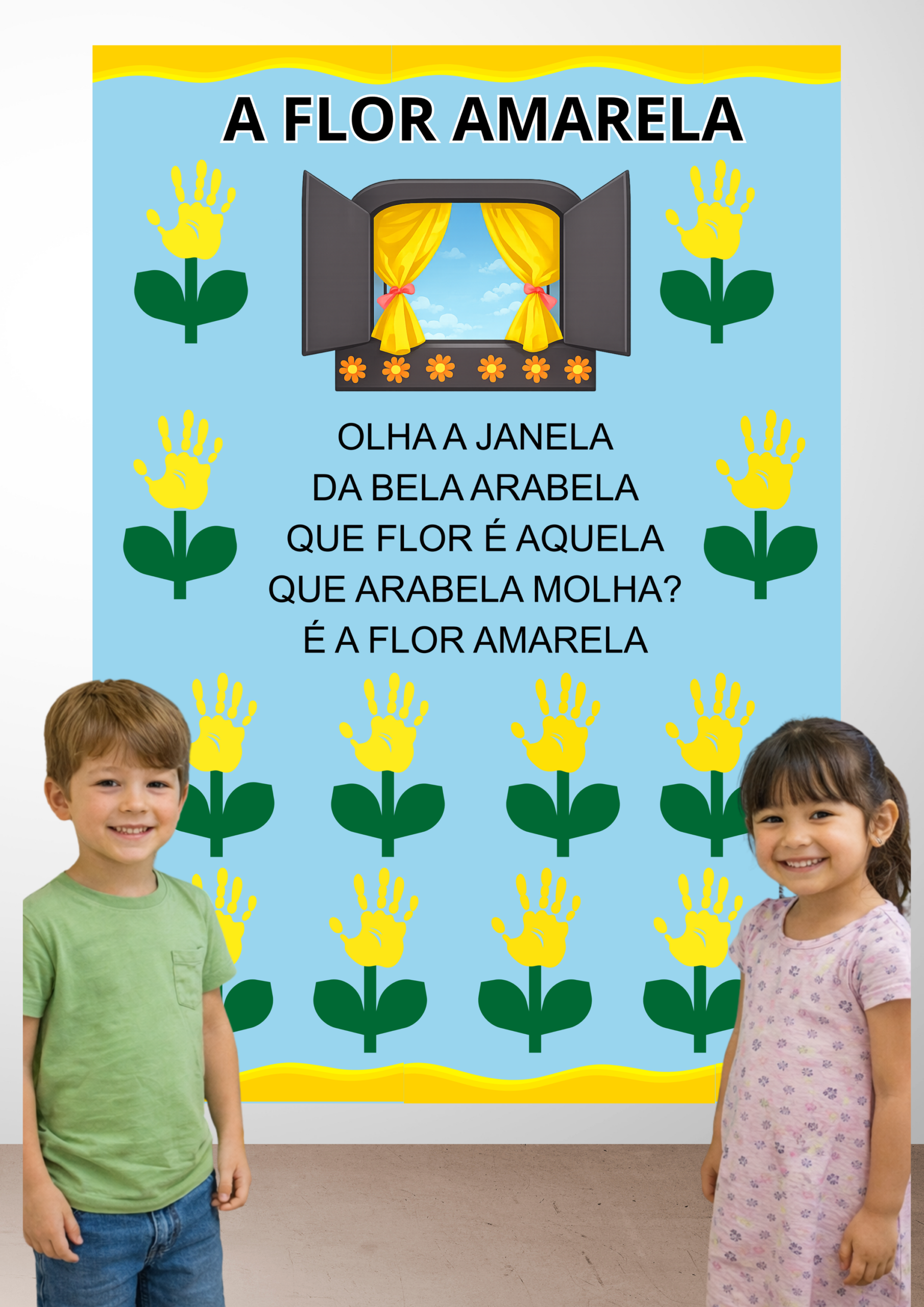 Cartaz coletivo - A flor amarela