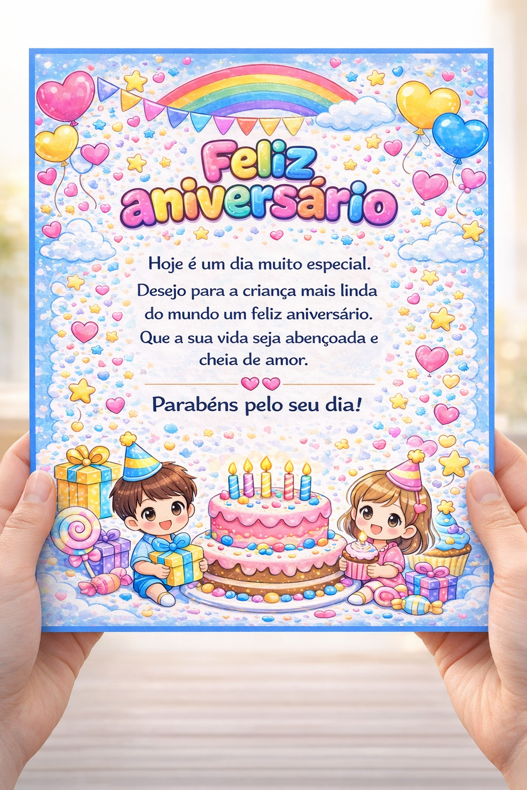 Mensagem feliz aniversário para alunos