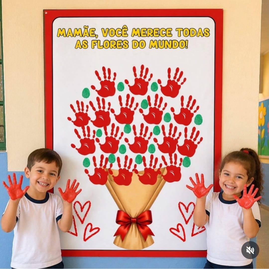 Cartaz coletivo Dia das mães