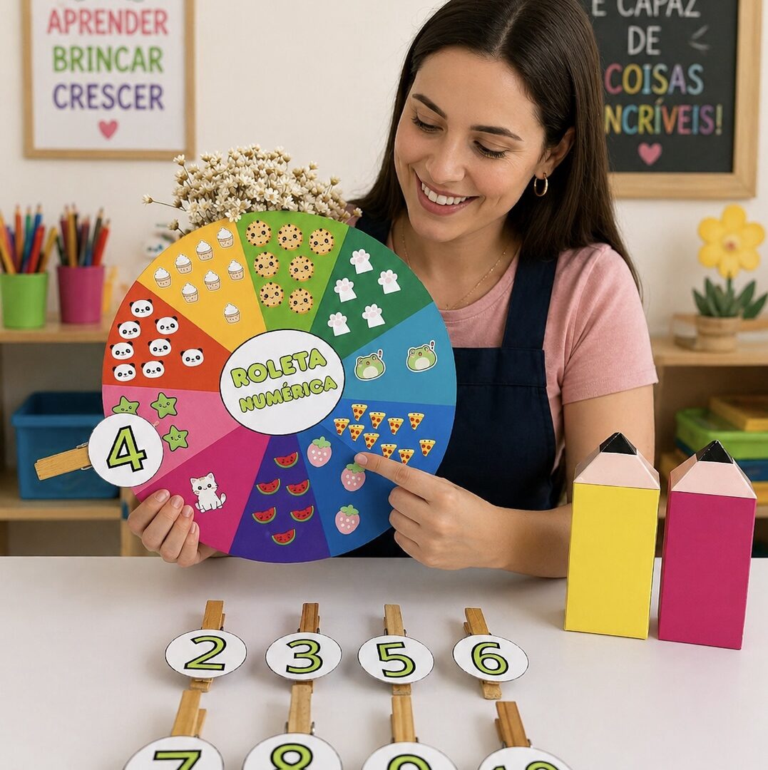 Roleta numérica -  Educação Infantil