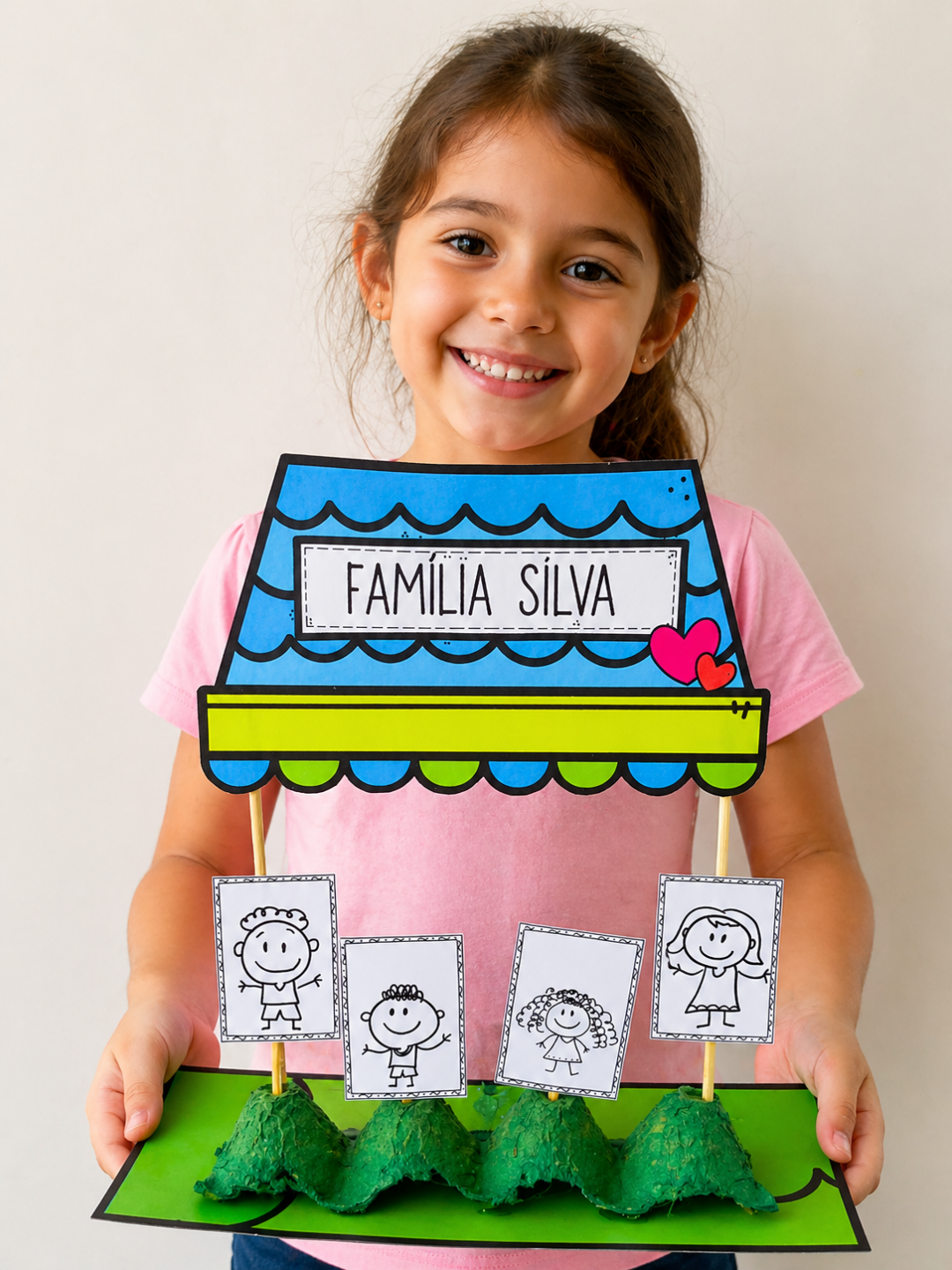 Atividade Artes - Minha família - Espaço Pedagógico Encantar