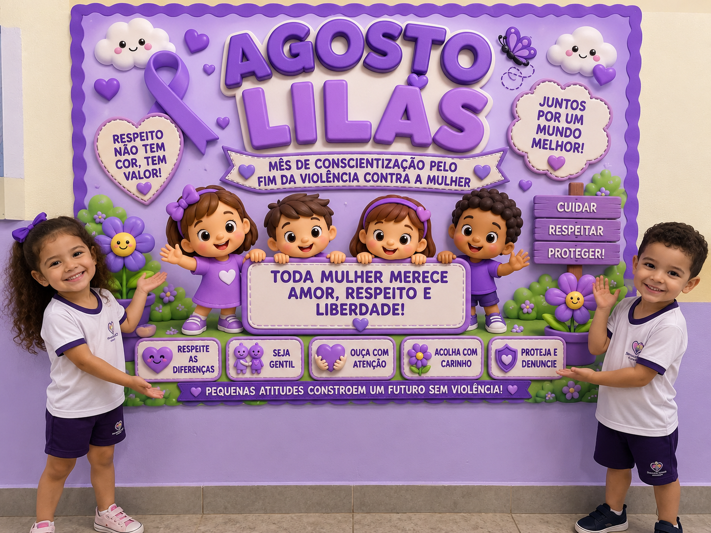 Cartaz Agosto Lilás - Imagem 2
