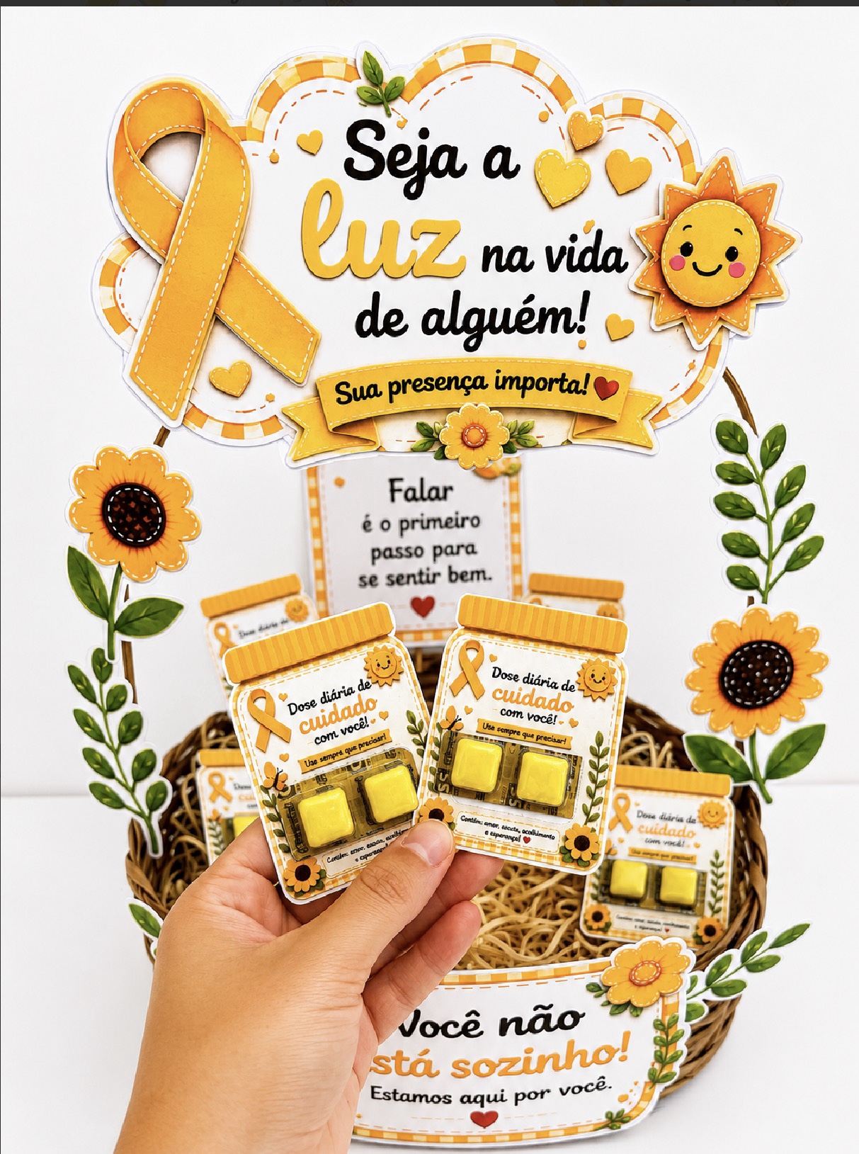 Cesta setembro amarelo - Imagem 2
